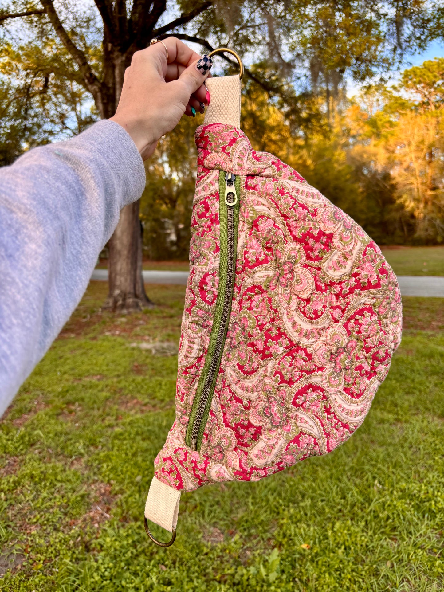 Quilted crossbody bag