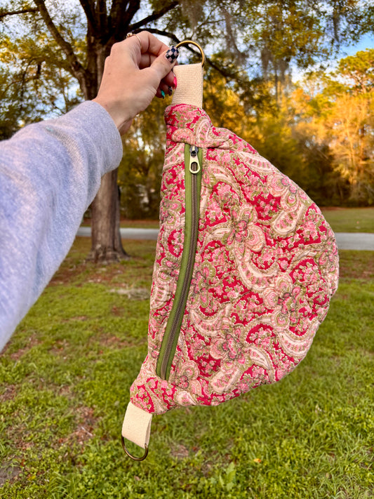Quilted crossbody bag