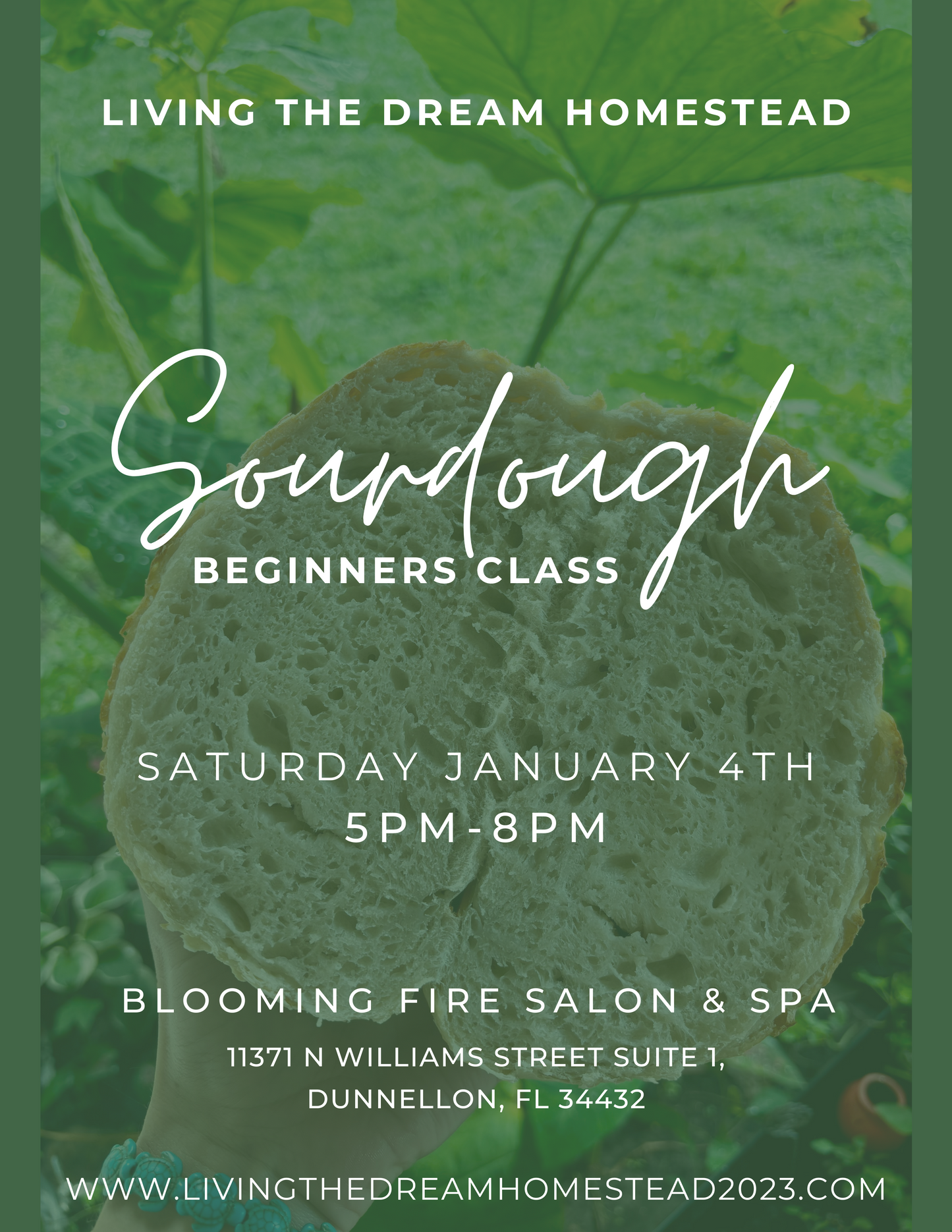 January 4th Sourdough Beginners Class (DUNNELLON)